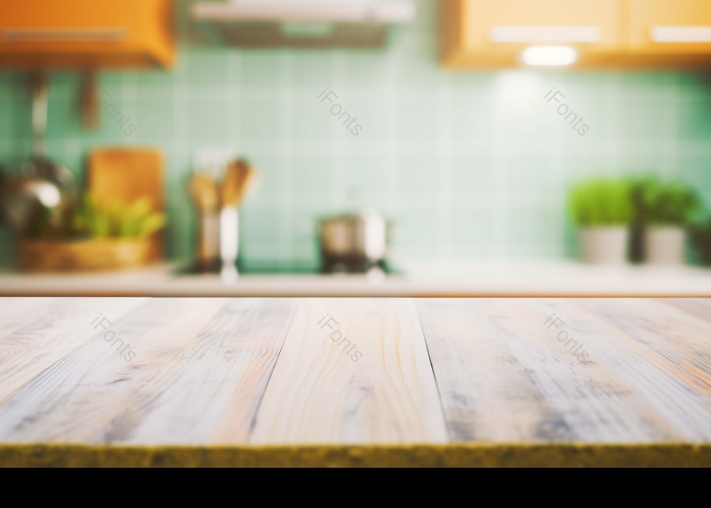 厨房木桌面室内清新文艺复古,高清,摄影图,摄影图片,图片大全,摄影图免费下载